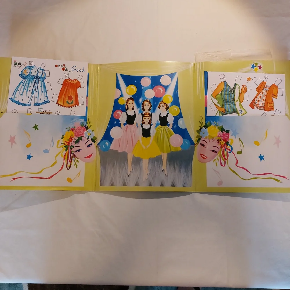 Lennon Sisters Vintage 1959 Cut-Out Dolls Set NEW